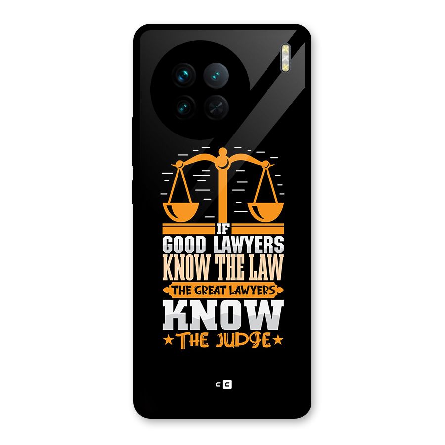 Know The Judge Glass Back Case for Vivo X90