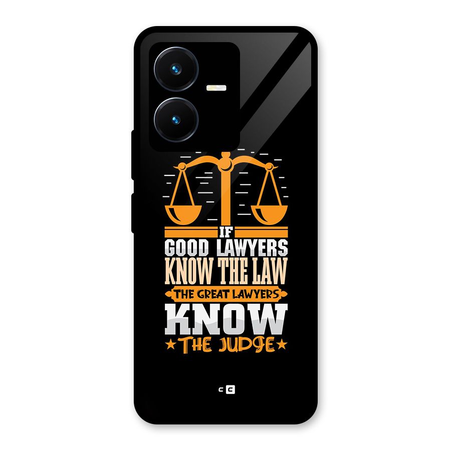 Know The Judge Glass Back Case for Vivo Y22
