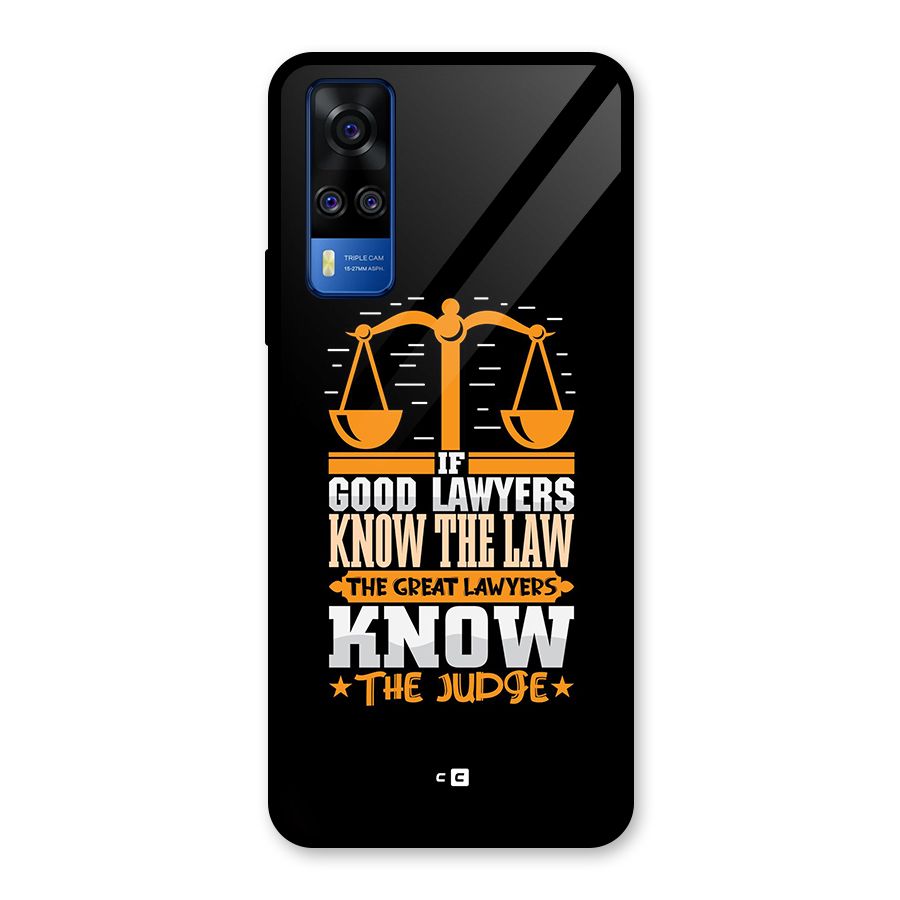 Know The Judge Glass Back Case for Vivo Y31