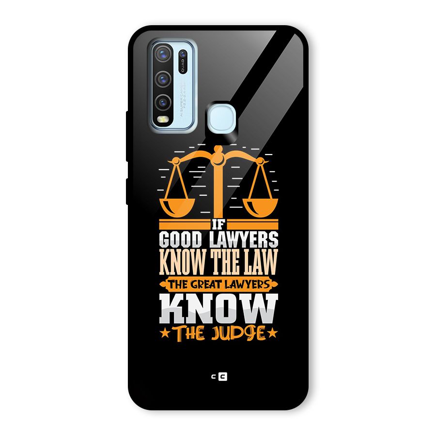 Know The Judge Glass Back Case for Vivo Y50