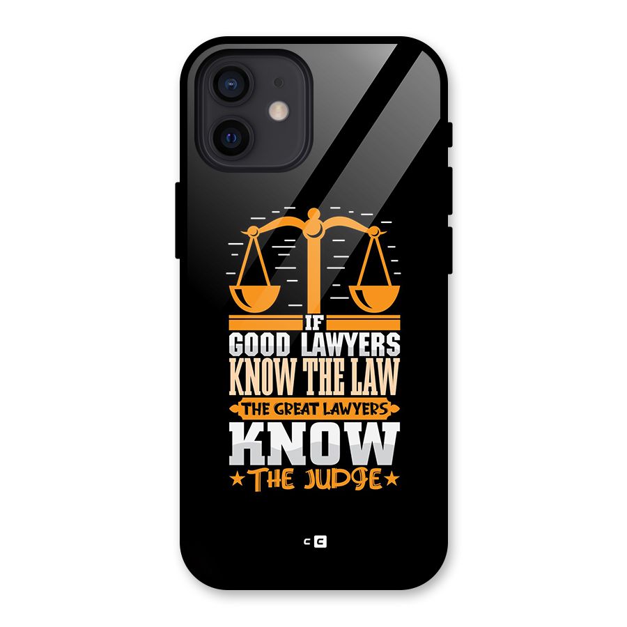 Know The Judge Glass Back Case for iPhone 12