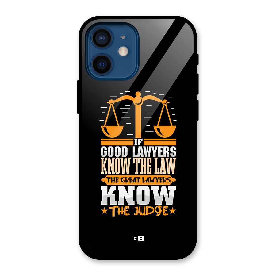 Know The Judge Glass Back Case for iPhone 12 Mini