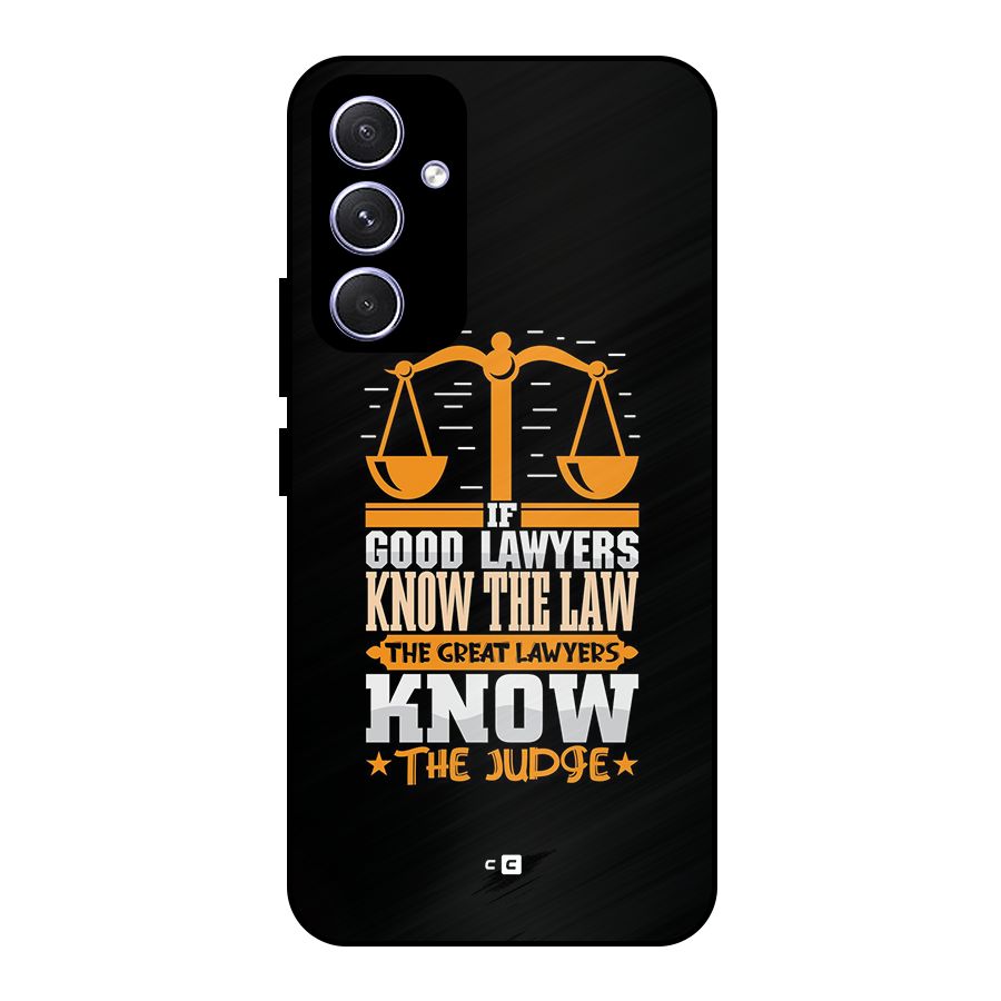 Know The Judge Metal Back Case for Galaxy A54