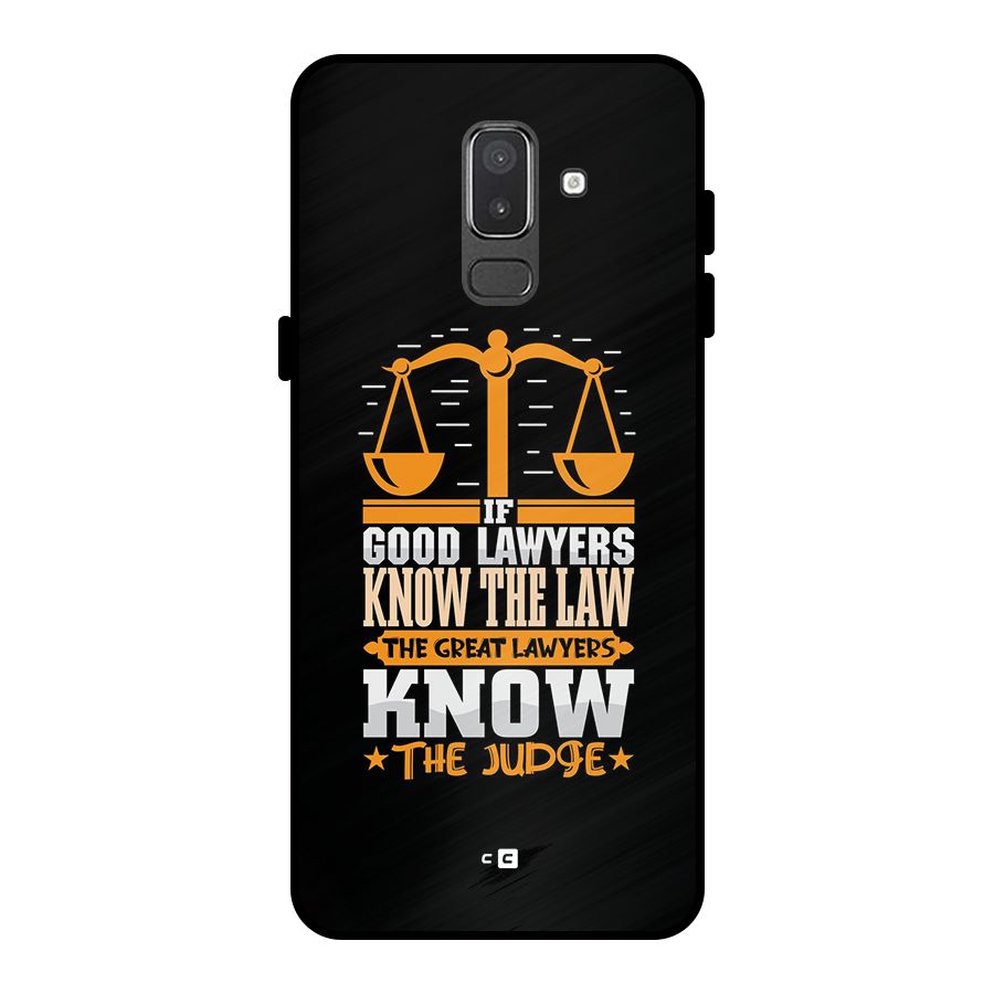 Know The Judge Metal Back Case for Galaxy On8 (2018)