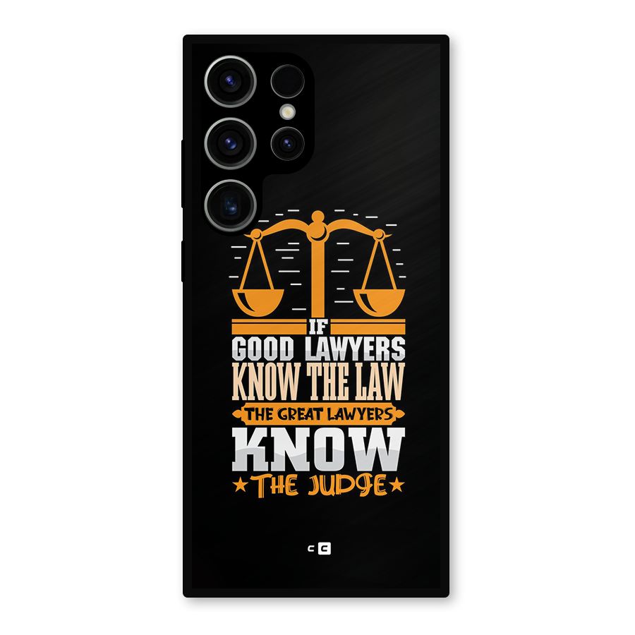 Know The Judge Metal Back Case for Galaxy S23 Ultra