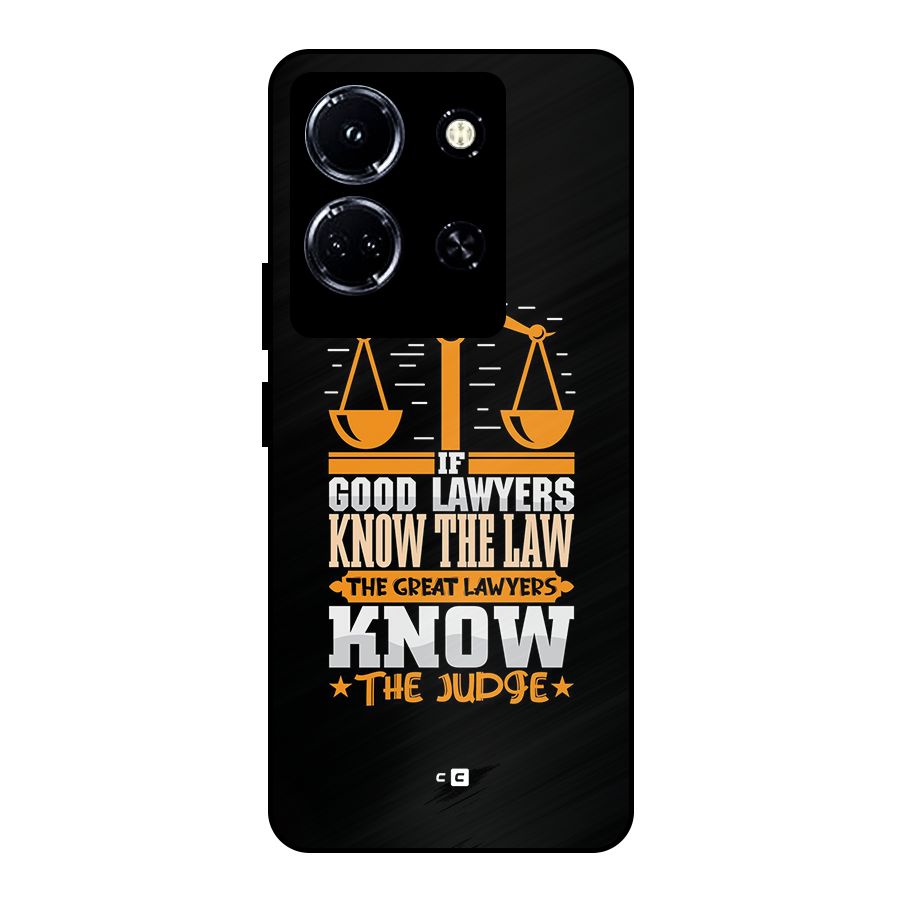 Know The Judge Metal Back Case for Infinix Note 30 5G