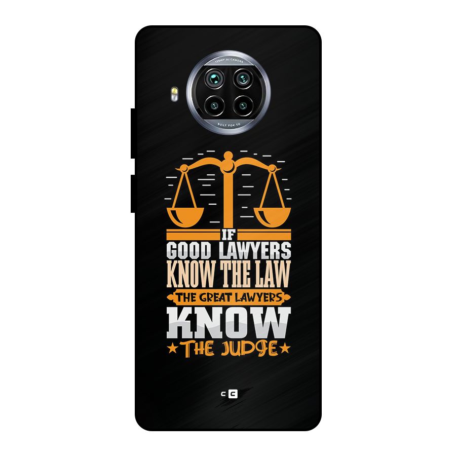 Know The Judge Metal Back Case for Mi 10i