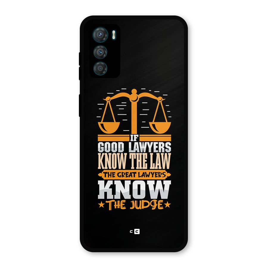 Know The Judge Metal Back Case for Moto G42