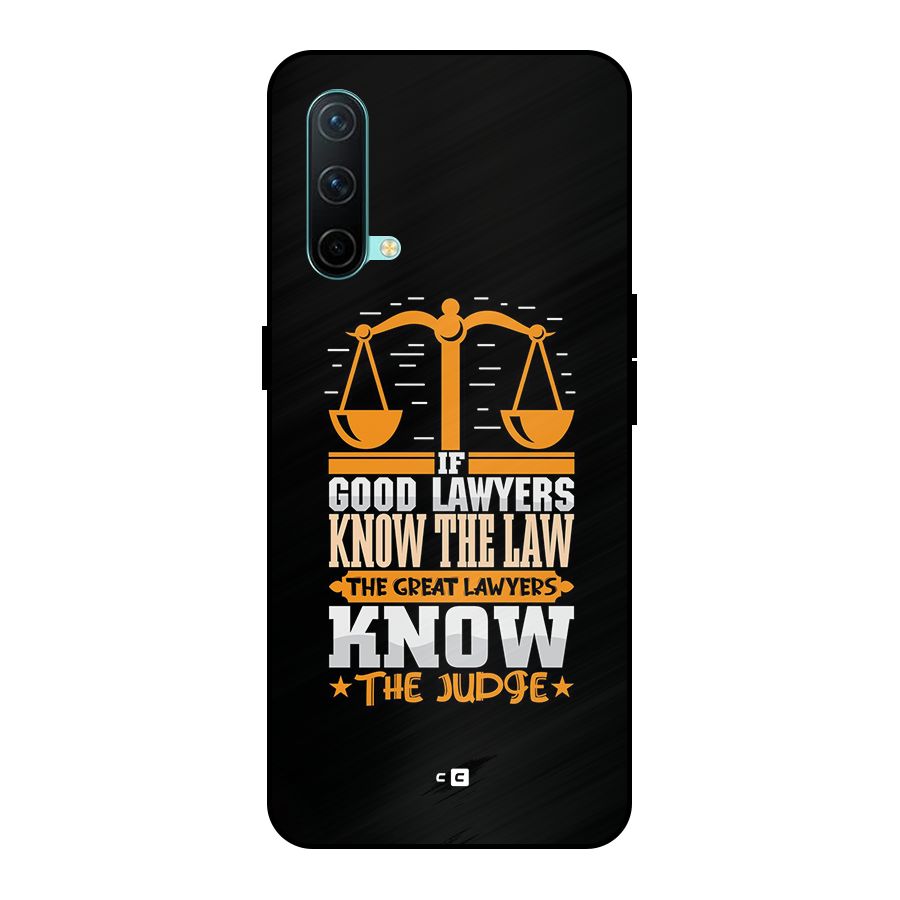 Know The Judge Metal Back Case for OnePlus Nord CE 5G