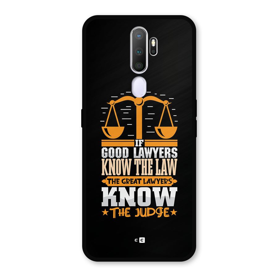 Know The Judge Metal Back Case for Oppo A5 (2020)