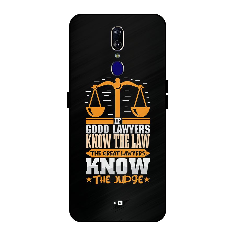 Know The Judge Metal Back Case for Oppo F11