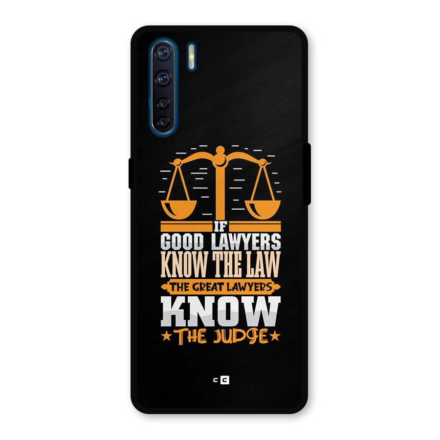 Know The Judge Metal Back Case for Oppo F15