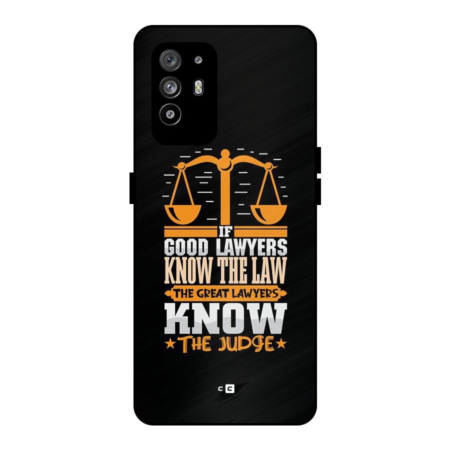 Know The Judge Metal Back Case for Oppo F19 Pro Plus 5G