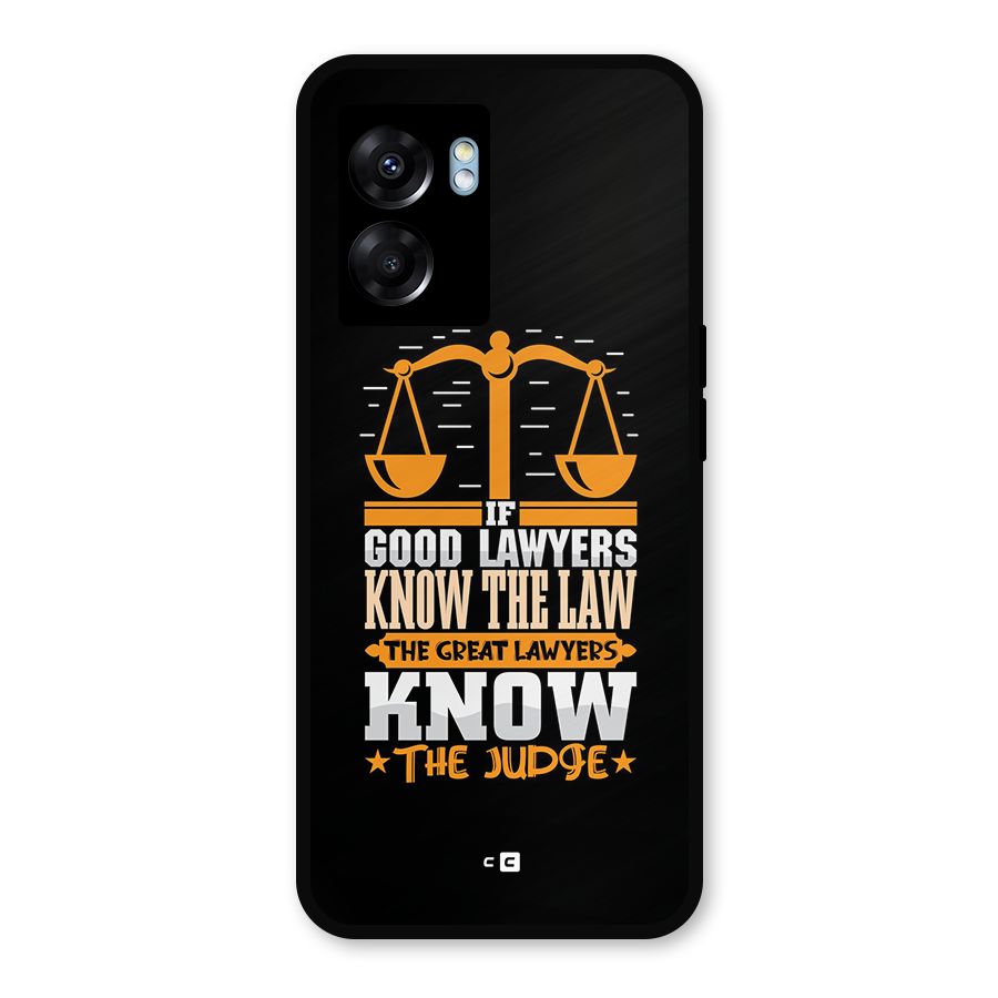 Know The Judge Metal Back Case for Oppo K10 (5G)