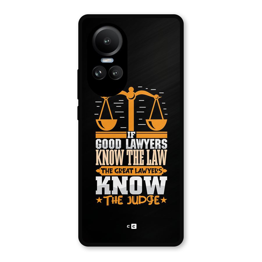 Know The Judge Metal Back Case for Oppo Reno10