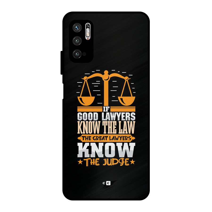 Know The Judge Metal Back Case for Poco M3 Pro 5G