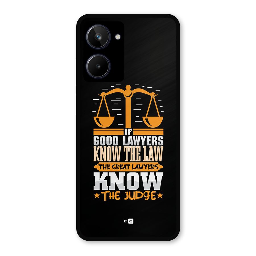 Know The Judge Metal Back Case for Realme 10