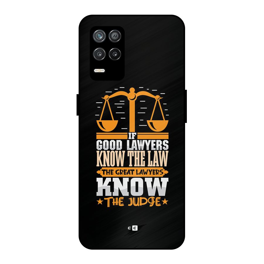 Know The Judge Metal Back Case for Realme 8 5G