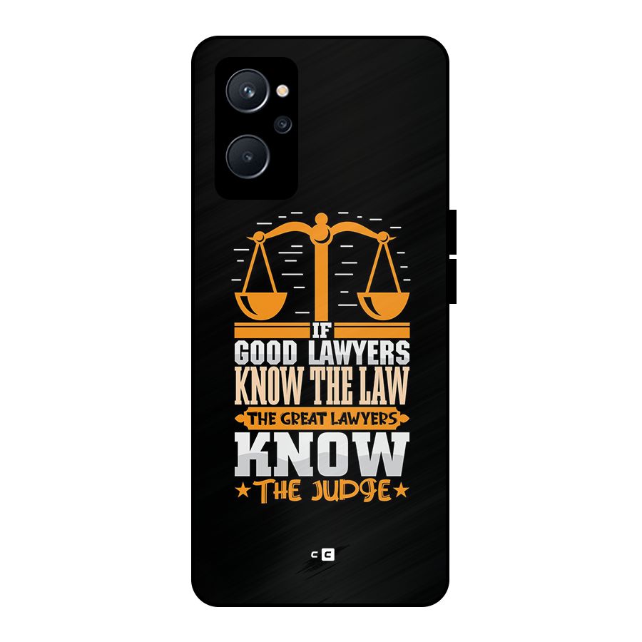 Know The Judge Metal Back Case for Realme 9i 5G