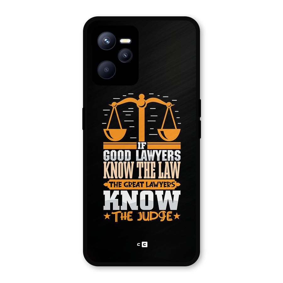 Know The Judge Metal Back Case for Realme C35