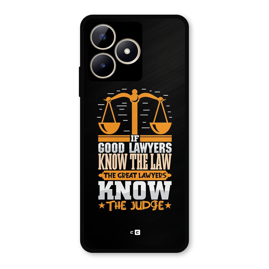 Know The Judge Metal Back Case for Realme C53