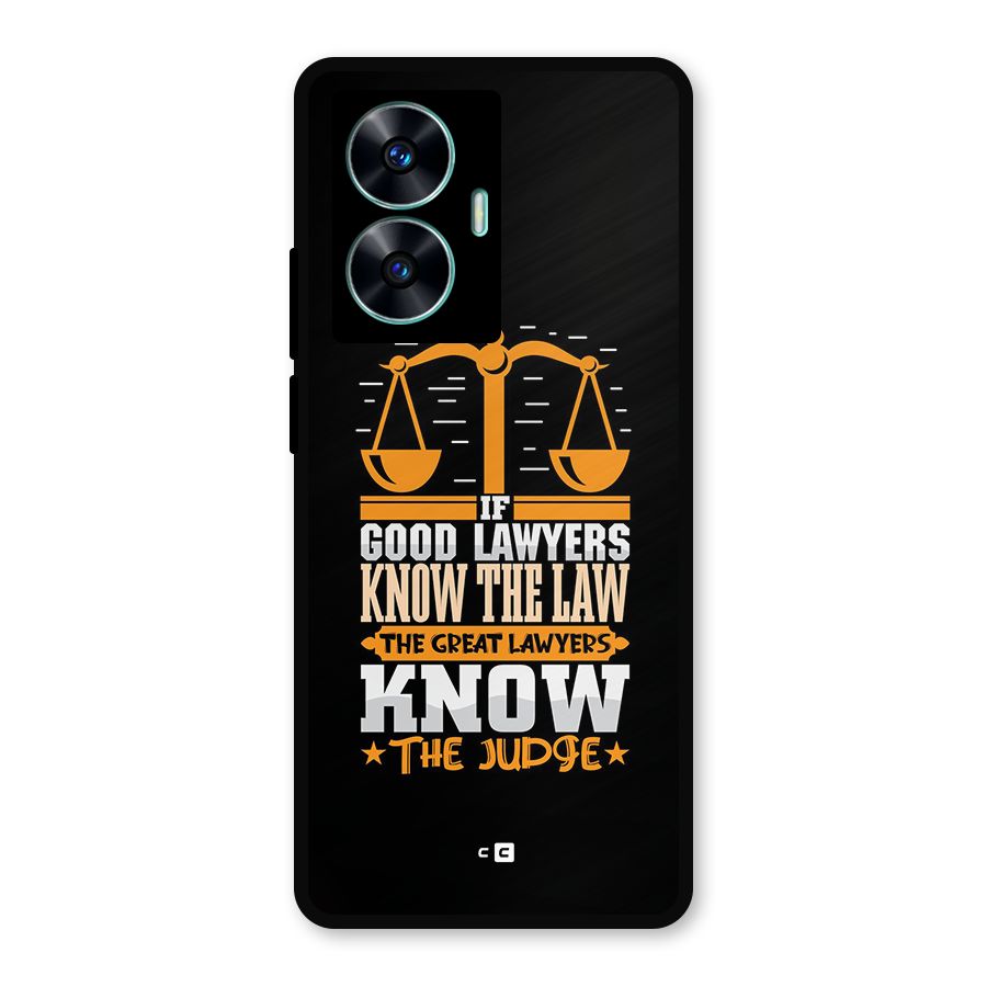 Know The Judge Metal Back Case for Realme C55
