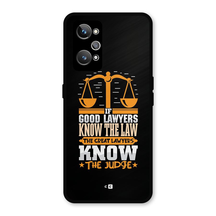 Know The Judge Metal Back Case for Realme GT 2