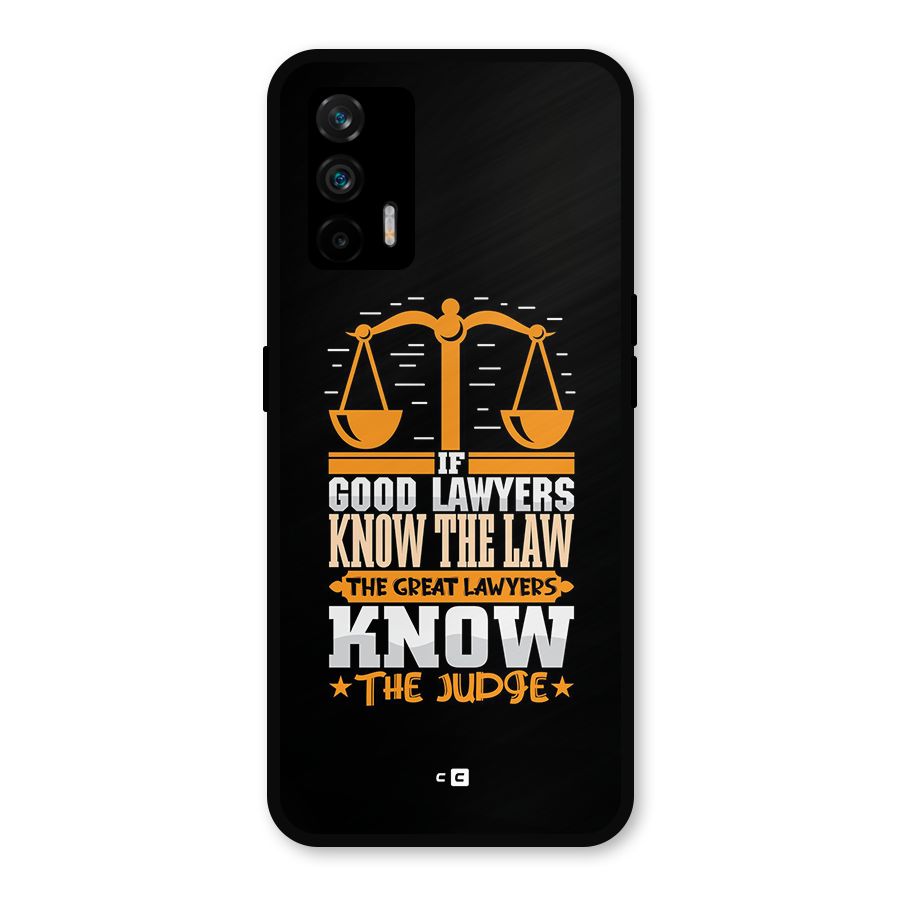 Know The Judge Metal Back Case for Realme GT 5G