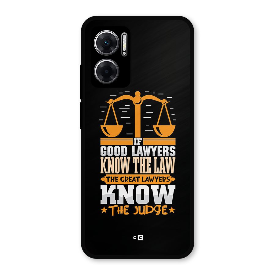 Know The Judge Metal Back Case for Redmi 11 Prime 5G