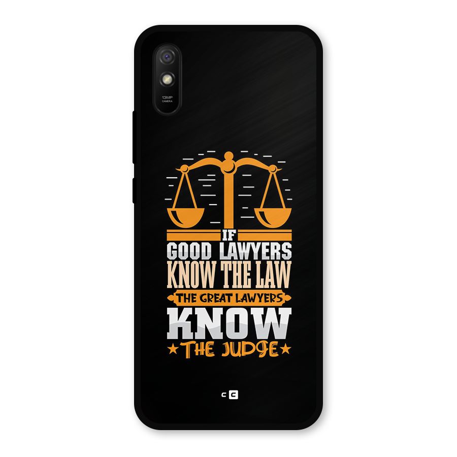 Know The Judge Metal Back Case for Redmi 9a