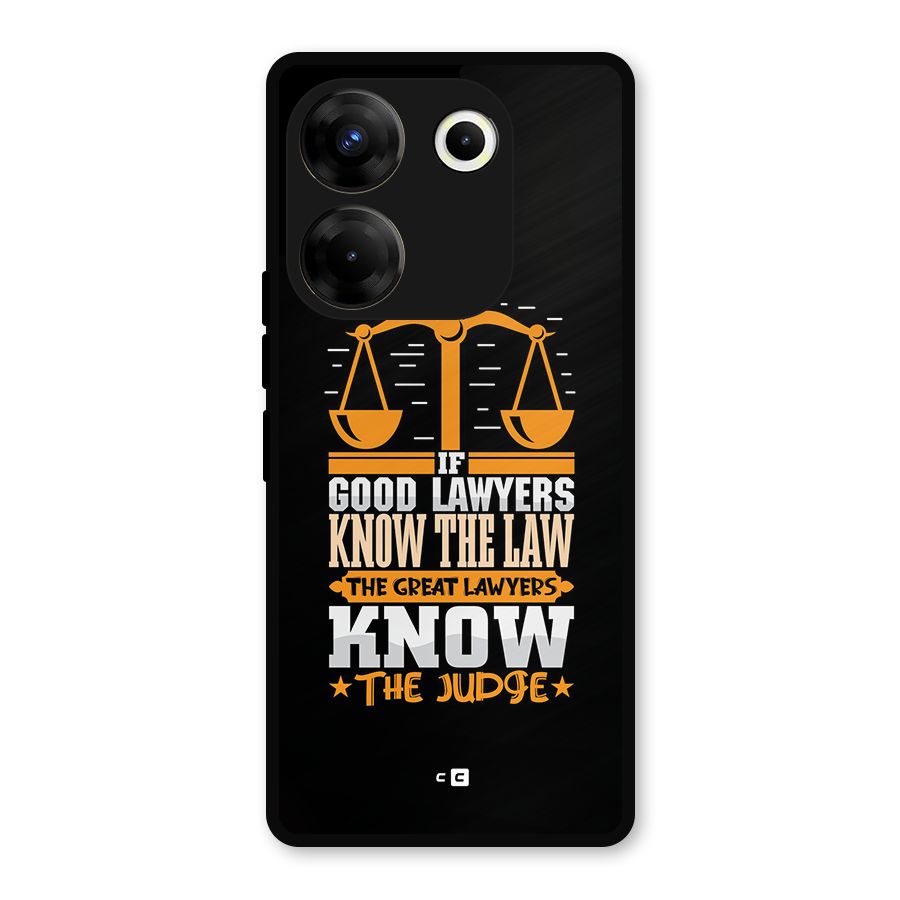 Know The Judge Metal Back Case for Tecno Camon 20 Pro