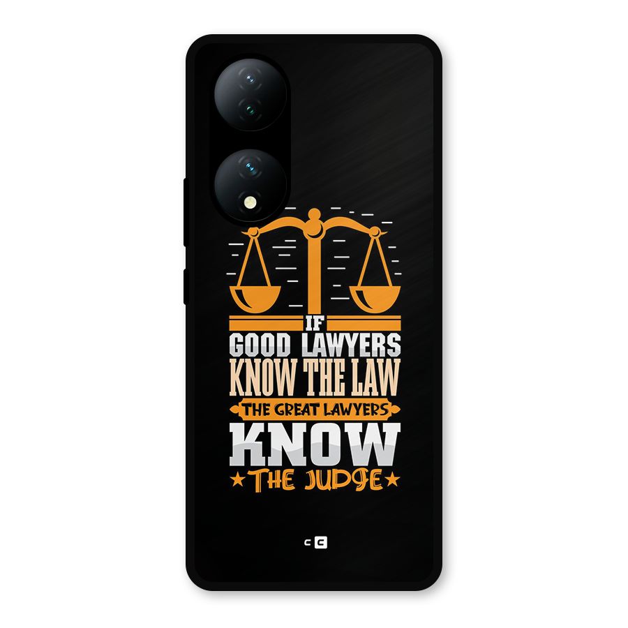 Know The Judge Metal Back Case for Vivo T2