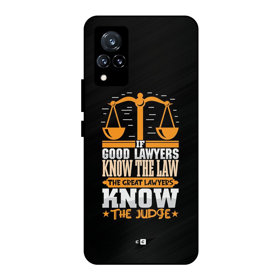Know The Judge Metal Back Case for Vivo V21 5G
