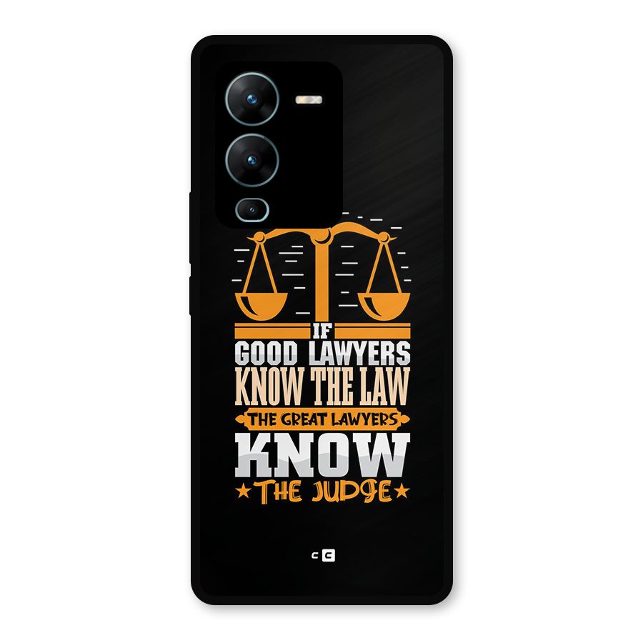 Know The Judge Metal Back Case for Vivo V25 Pro