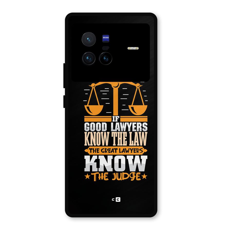 Know The Judge Metal Back Case for Vivo X80