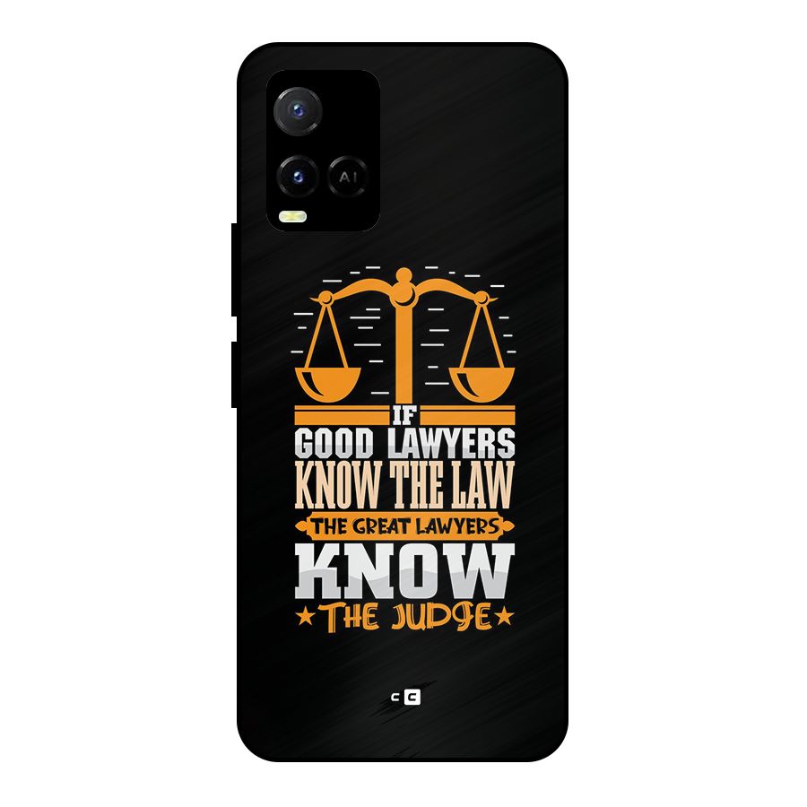 Know The Judge Metal Back Case for Vivo Y21