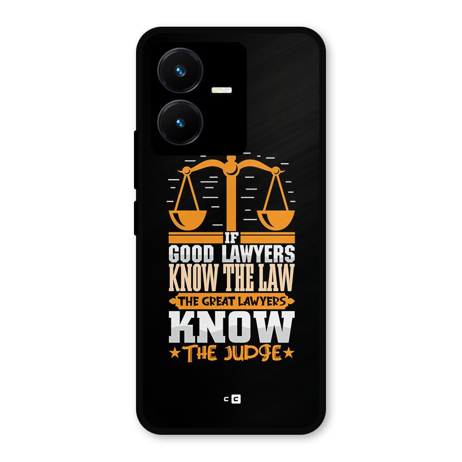 Know The Judge Metal Back Case for Vivo Y22