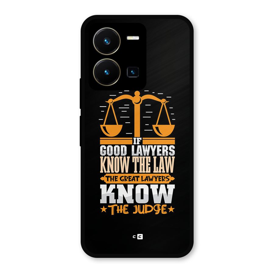 Know The Judge Metal Back Case for Vivo Y35