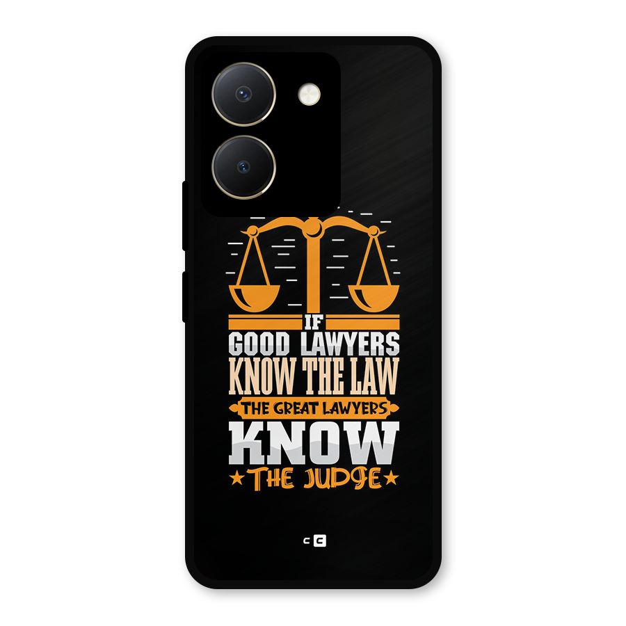Know The Judge Metal Back Case for Vivo Y36