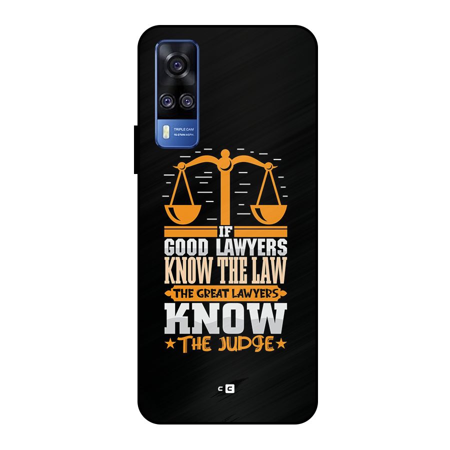 Know The Judge Metal Back Case for Vivo Y51