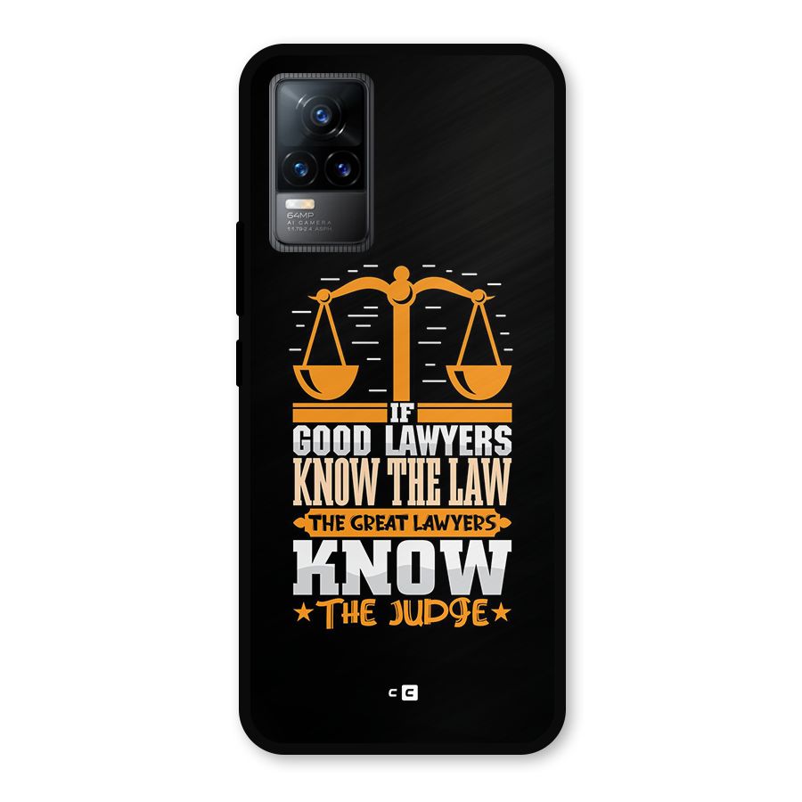 Know The Judge Metal Back Case for Vivo Y73