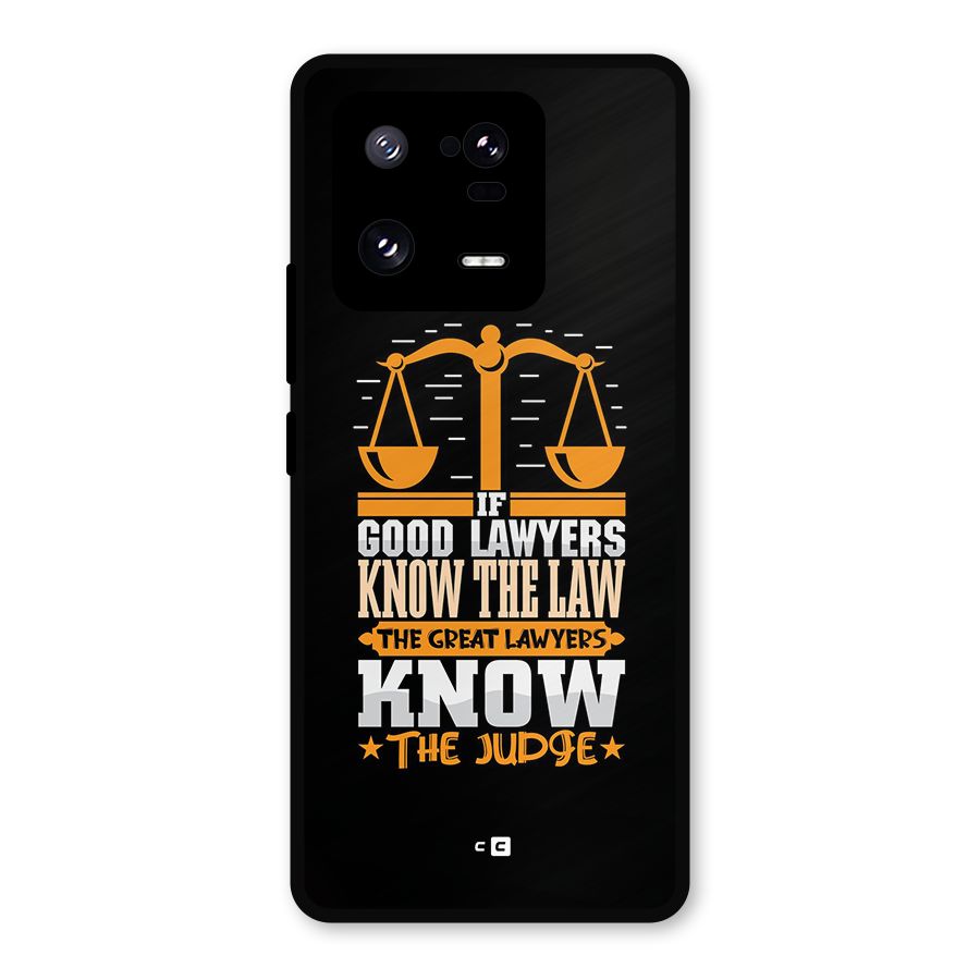 Know The Judge Metal Back Case for Xiaomi 13 Pro