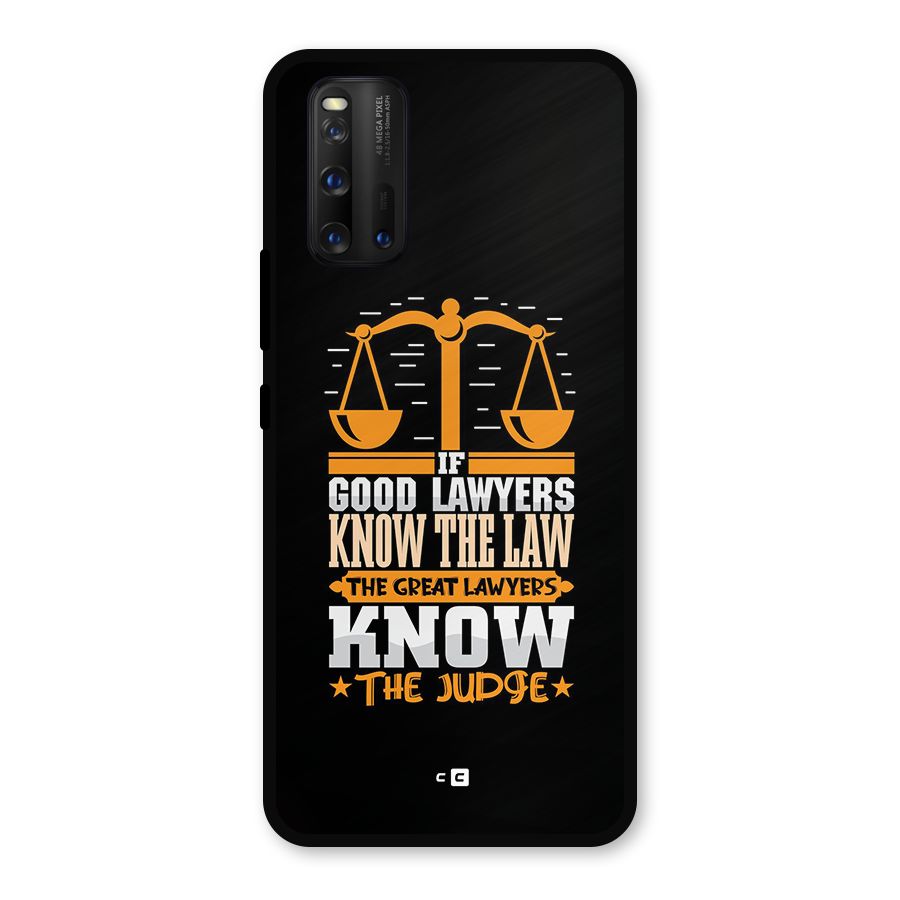 Know The Judge Metal Back Case for iQOO 3