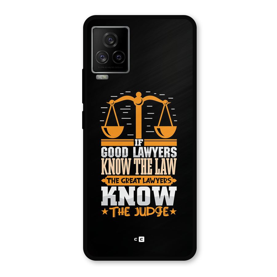 Know The Judge Metal Back Case for iQOO 7 Legend 5G