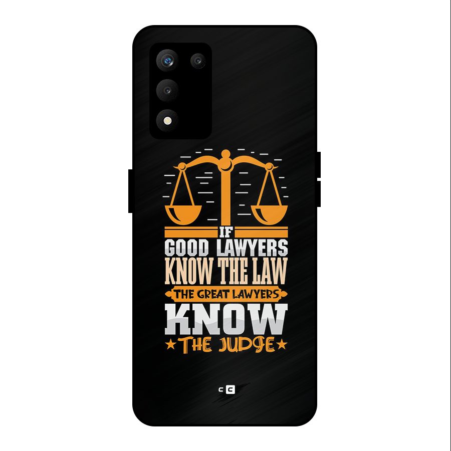 Know The Judge Metal Back Case for realme 9 5G SE