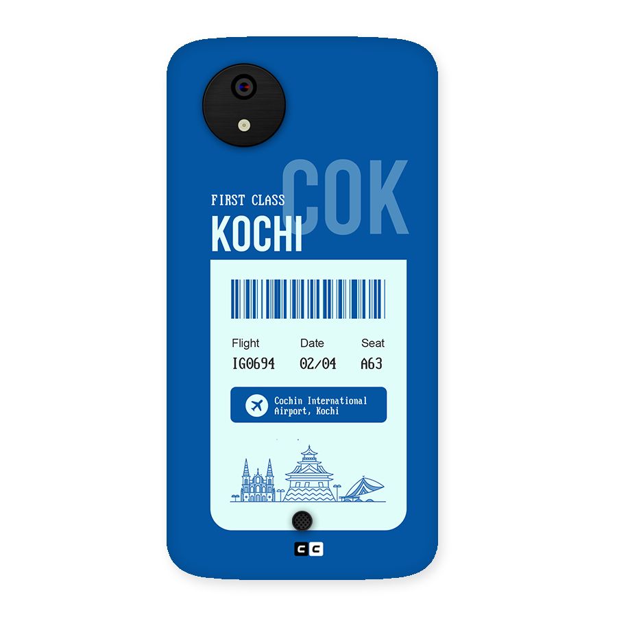 Kochi Boarding Pass Back Case for Canvas A1  AQ4501