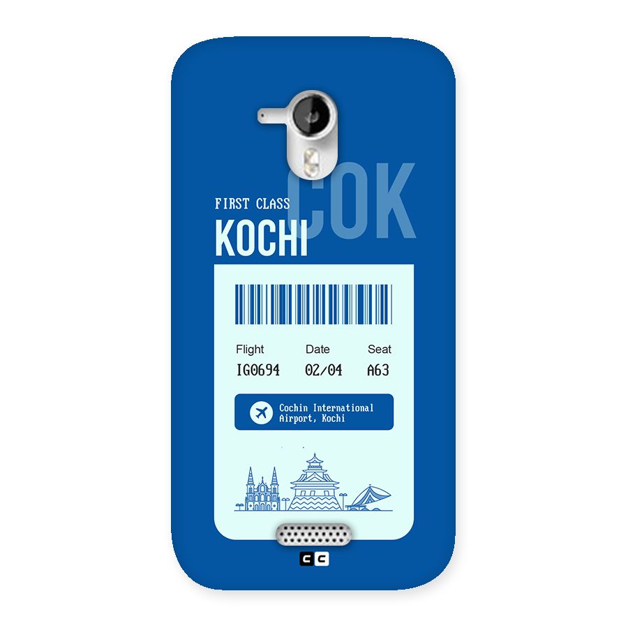 Kochi Boarding Pass Back Case for Canvas HD A116