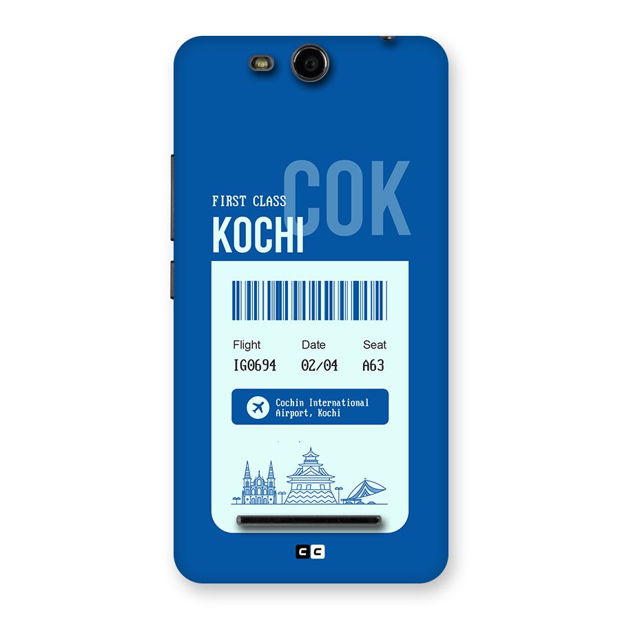 Kochi Boarding Pass Back Case for Canvas Juice 3 Q392