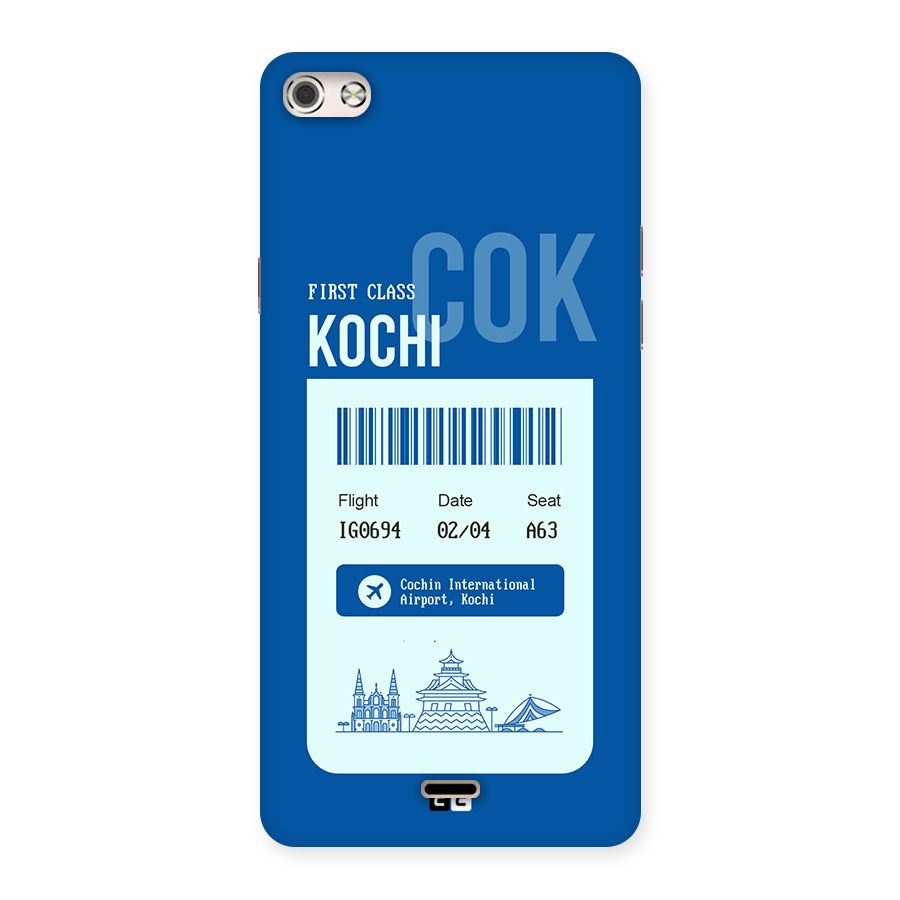 Kochi Boarding Pass Back Case for Canvas Silver 5