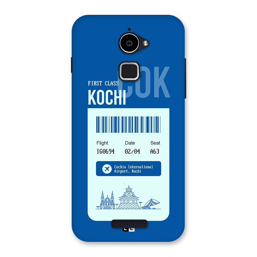 Kochi Boarding Pass Back Case for Coolpad Note 3 Lite